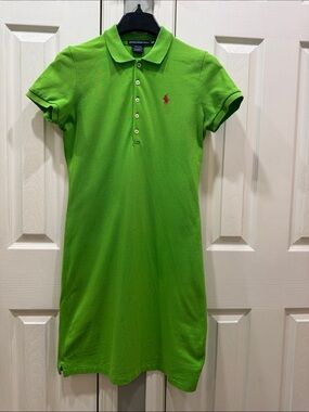 Ralph Lauren Lime Green Polo Dress